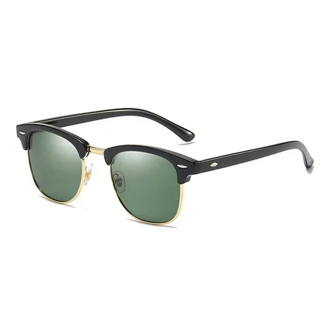 “Classic Polarized Half Frame Fashion Sunglasses”