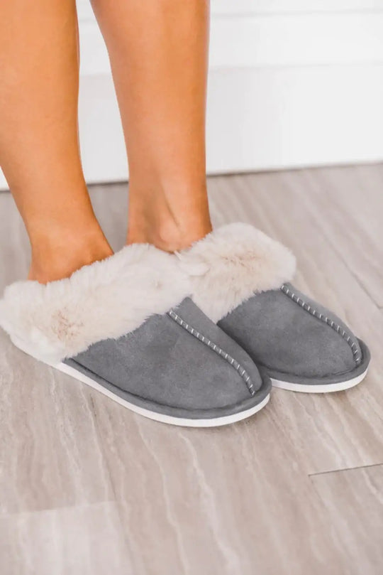 “Suede Winter Slippers”