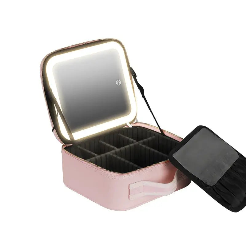 "Smart Cosmetic Case and LED Mirror"