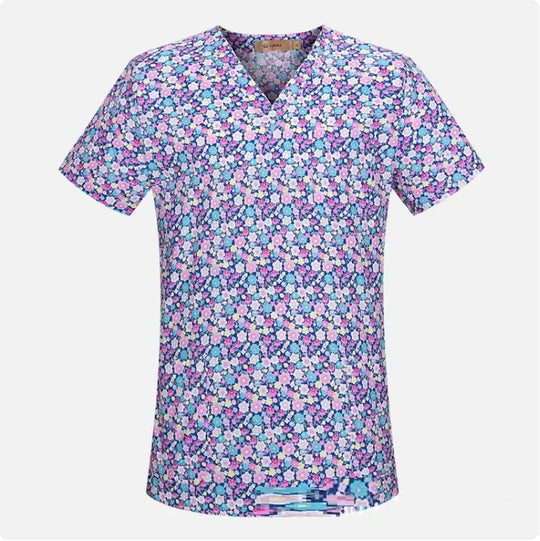 “Uniform Whimsical Scrubs Top”