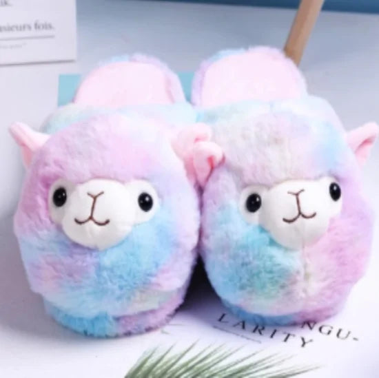 “Alpaca Plush Slippers”