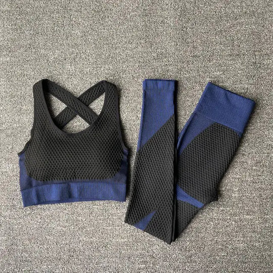 “Delilah Waffle Seamless Activewear Set”