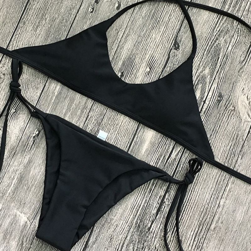 "Gerren Halter Tie Bikini Set”