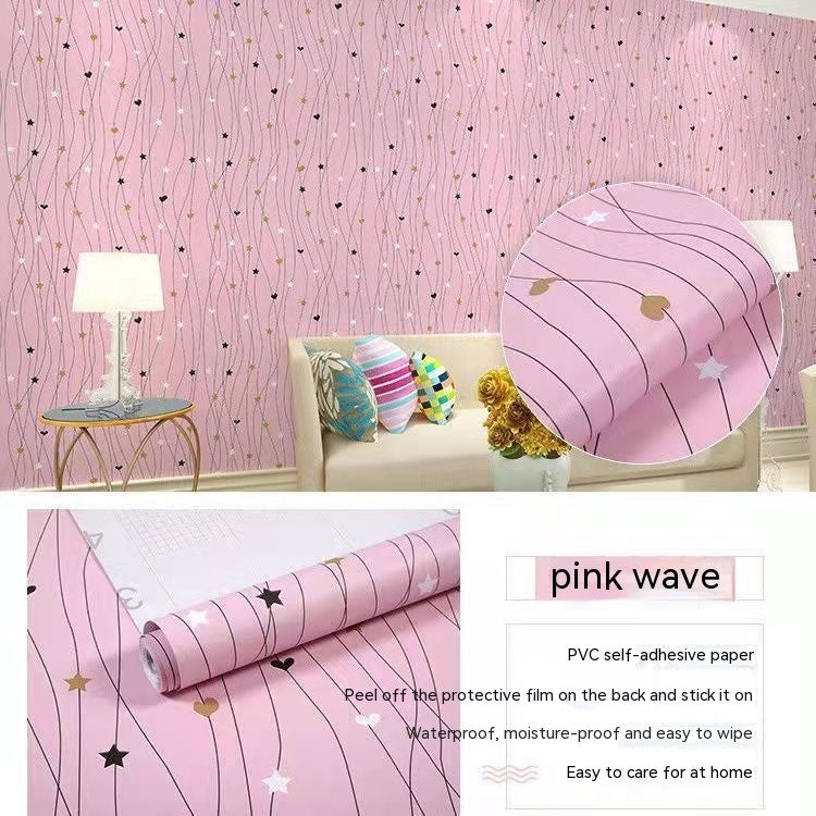 Waterproof Self-adhesive Wallpaper Bedroom Living Room Wall Sticker