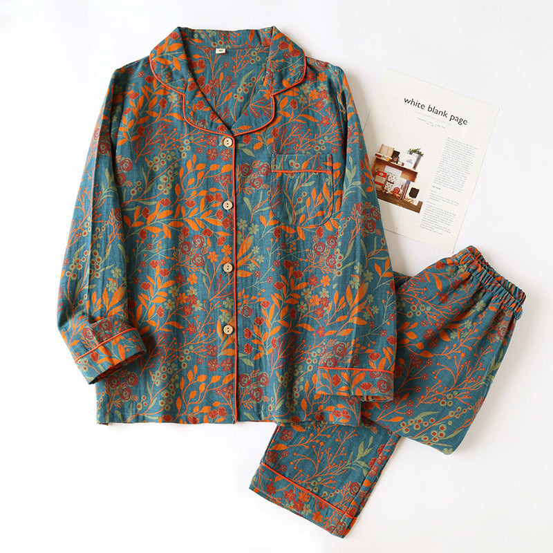 “Autumn Dreams Cotton Pajama Set”