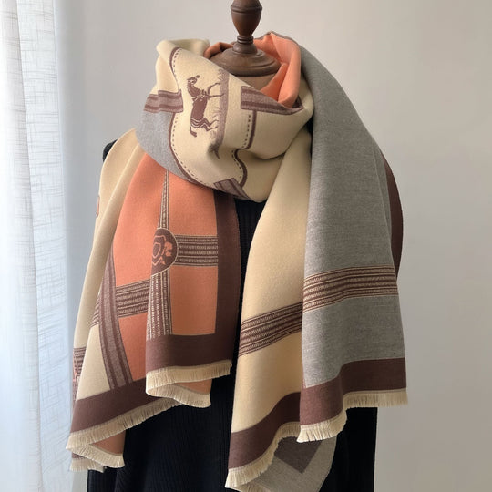 “Luxury Faux Cashmere Scarf”