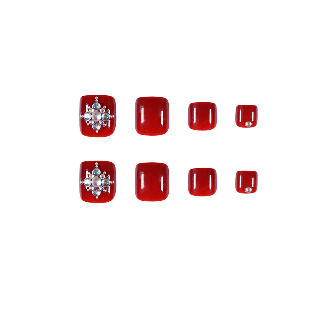 “Eastern Star 24 Piece Fashion Toe Nails”