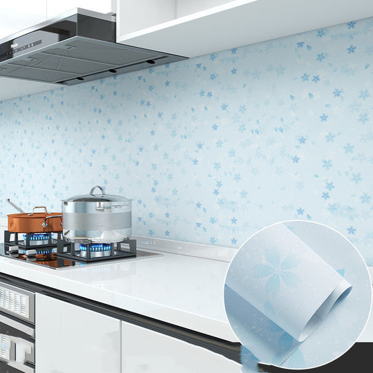 Self-adhesive High Temperature Resistant Cooking Range Cabinet Wallpaper