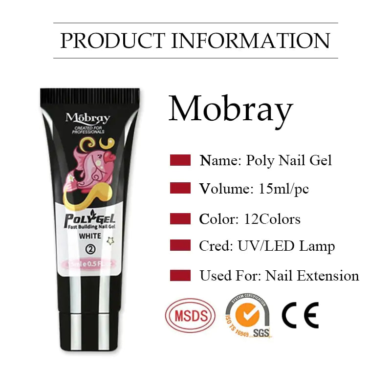 "Mobray Poly Gel Nail Kit"