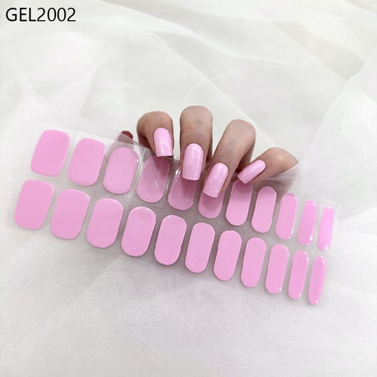 Pure Color Onion Powder Baking-free Gel Nail Art