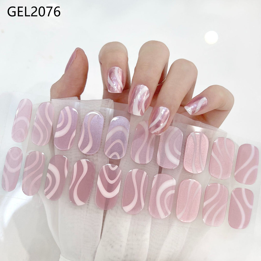 Pure Color Onion Powder Baking-free Gel Nail Art