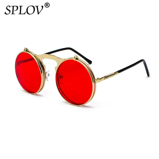 “Vintage Steampunk Flip Fashion Sunglasses”