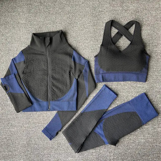 “Delilah Waffle Seamless Activewear Set”