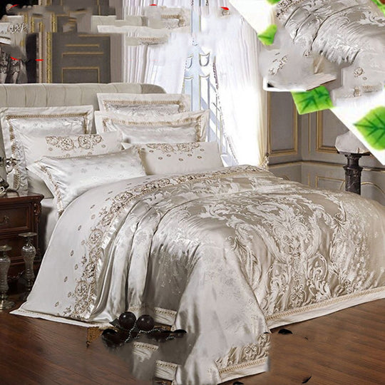 "Royal Bouquet Satin Comforter Set"