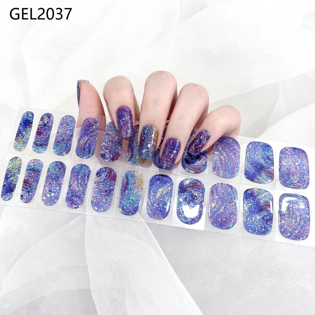 Pure Color Onion Powder Baking-free Gel Nail Art