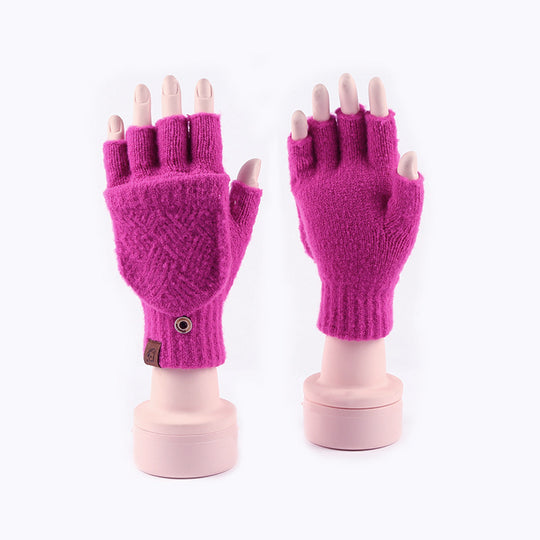 “Knitted Flip Gloves”