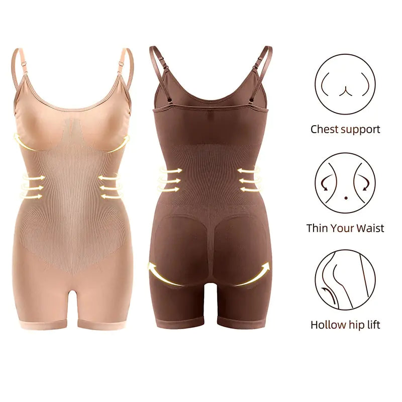 "Tummy, Waist, and Thigh Bodysuit Shaper"