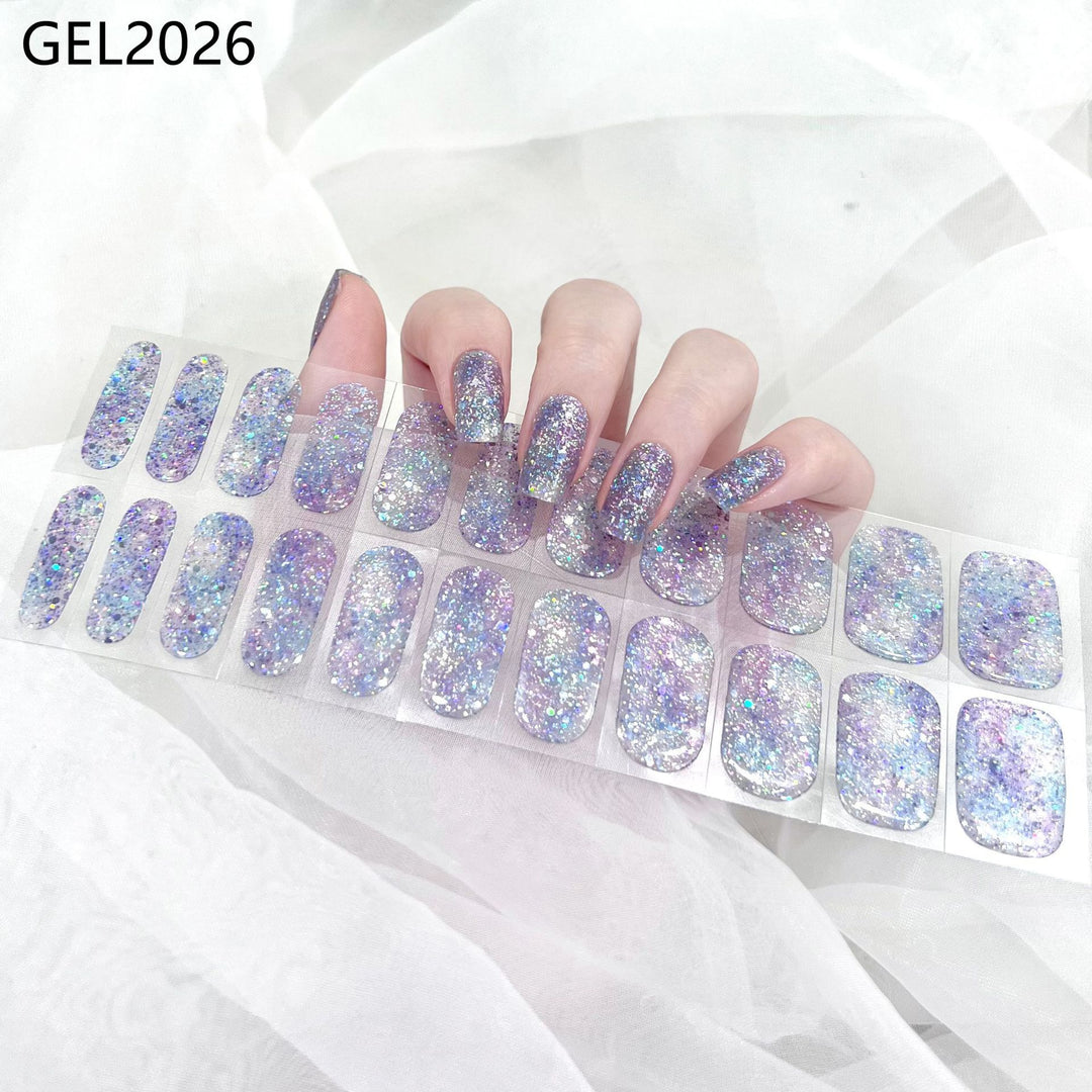 Pure Color Onion Powder Baking-free Gel Nail Art