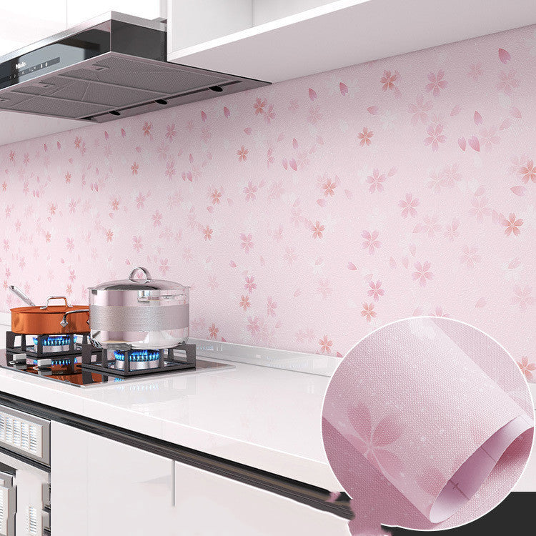 Self-adhesive High Temperature Resistant Cooking Range Cabinet Wallpaper