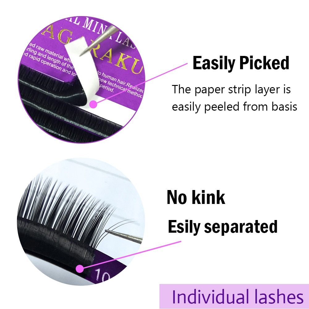 "Nagaraku Faux Mink Individual Lashes"