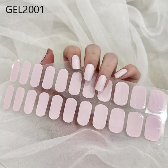 Pure Color Onion Powder Baking-free Gel Nail Art