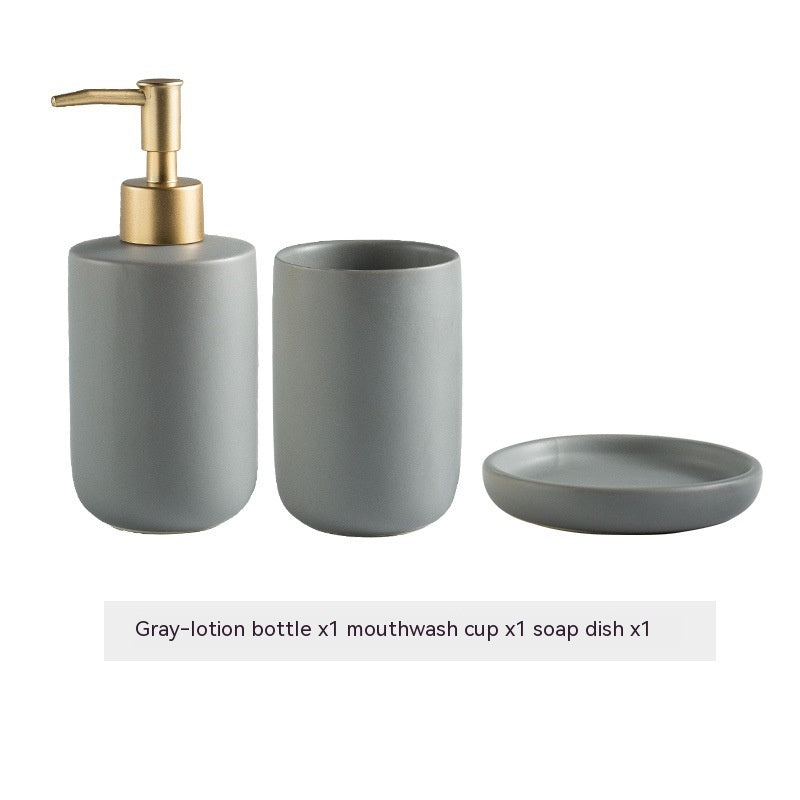 “Ceramic Bathroom Accessories Set”