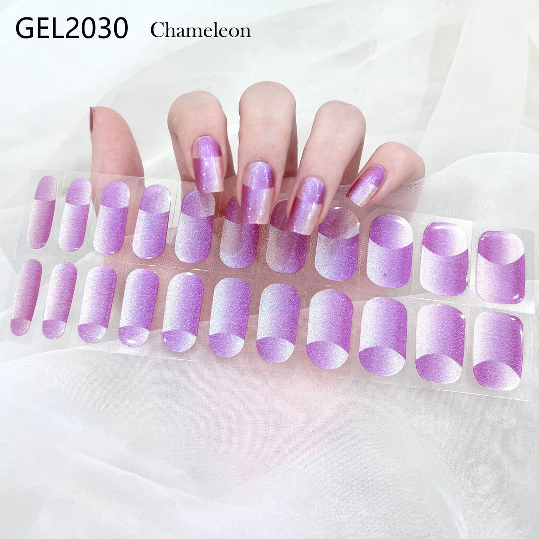 Pure Color Onion Powder Baking-free Gel Nail Art