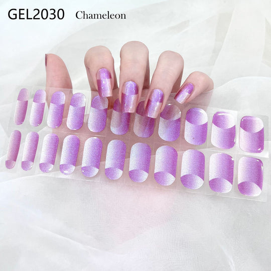 Pure Color Onion Powder Baking-free Gel Nail Art