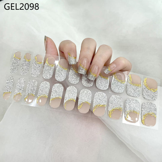 Pure Color Onion Powder Baking-free Gel Nail Art