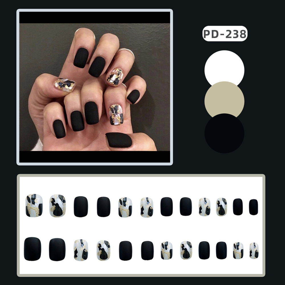 “Abstract Fun Short Square Fashion Nails”