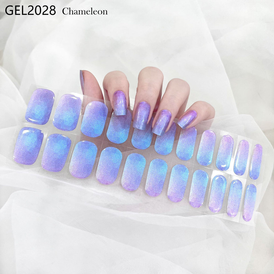 Pure Color Onion Powder Baking-free Gel Nail Art