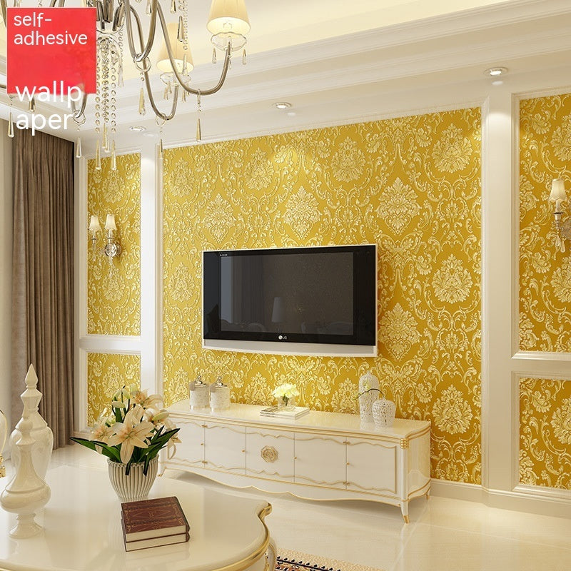 Self-adhesive Non-woven 3D Fine Pressing Wallpaper