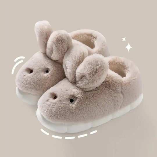 “Bunny Plush Slippers”