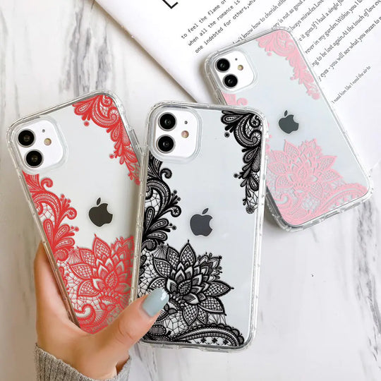 “Lace Flowers iPhone Case”