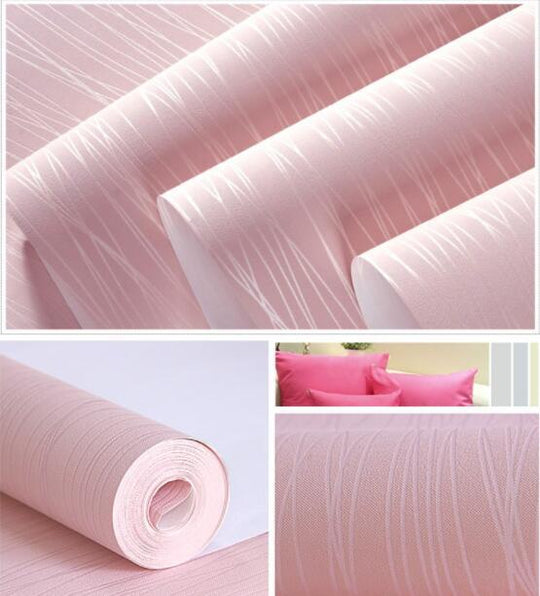 Modern Simple Solid Color Non-woven Self-adhesive Wallpaper