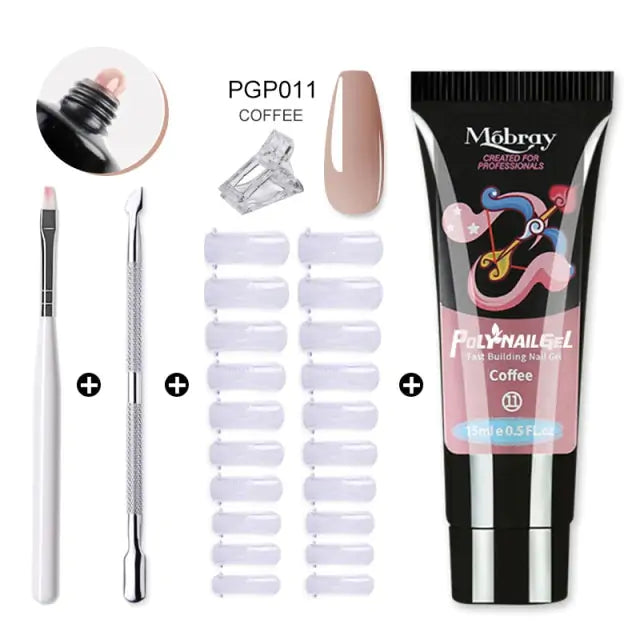 "Mobray Poly Gel Nail Kit"