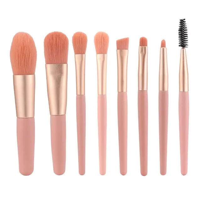 “8 Piece Makeup Brush Set”