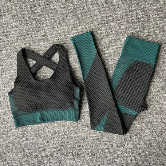 “Delilah Waffle Seamless Activewear Set”