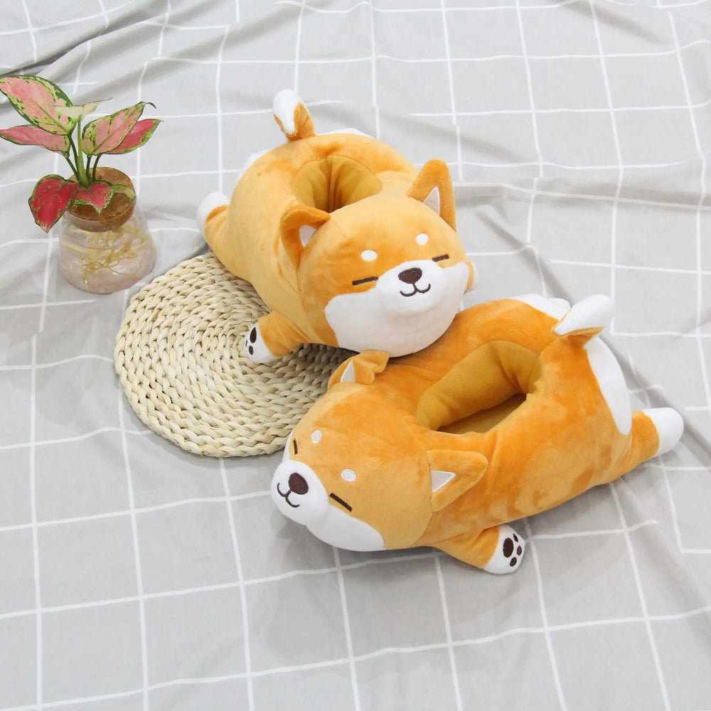 “Shiba Inu Dog Slippers”