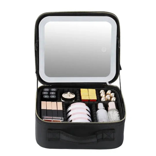 "Smart Cosmetic Case and LED Mirror"