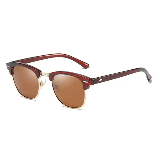 “Classic Polarized Half Frame Fashion Sunglasses”