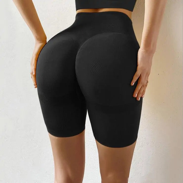 “Farrah High Waisted Yoga Shorts”