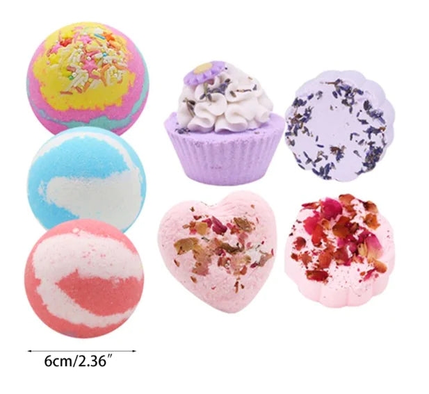 "Bubble Cupcake Spa Bath Bombs Set"