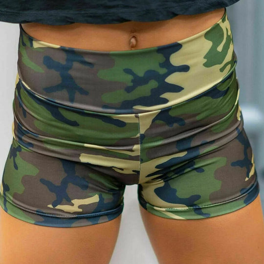 “Draya Camo Seamless Active Shorts