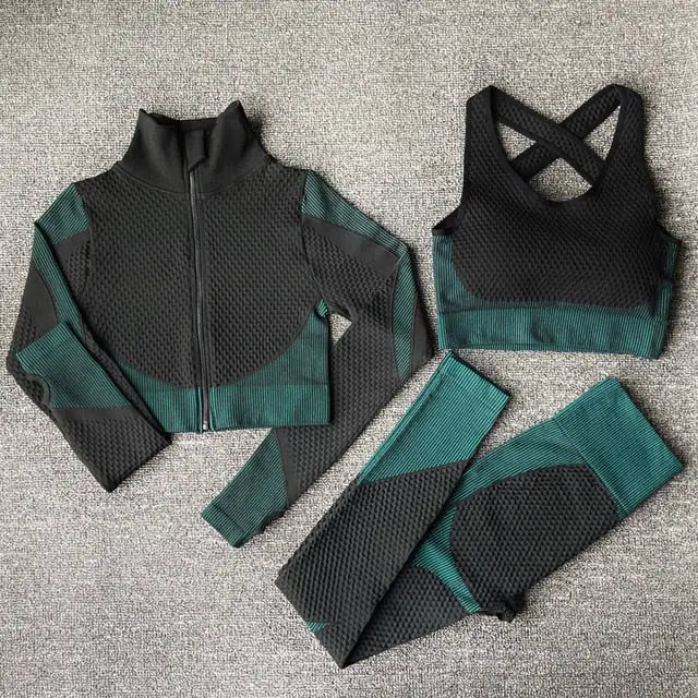 “Delilah Waffle Seamless Activewear Set”