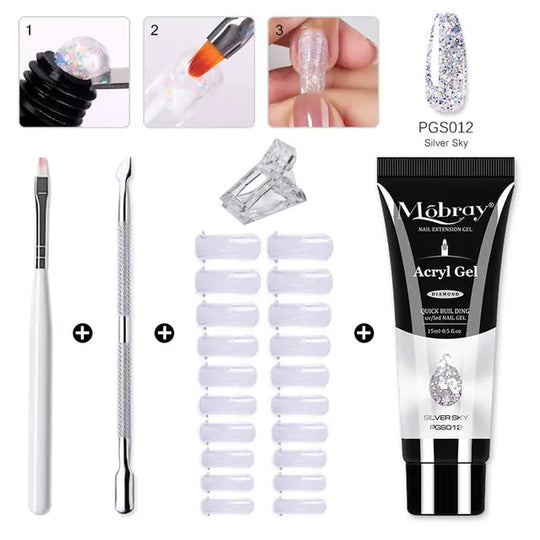 "Mobray Poly Gel Nail Kit"