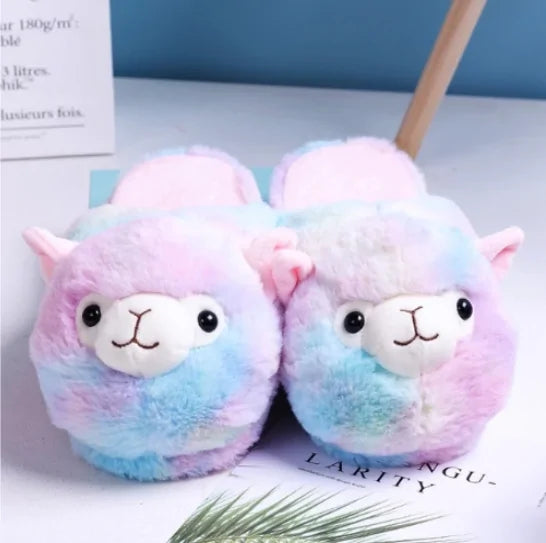 “Alpaca Plush Slippers”