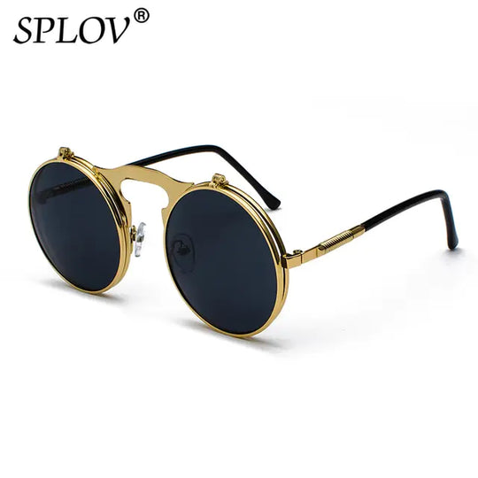 “Vintage Steampunk Flip Fashion Sunglasses”