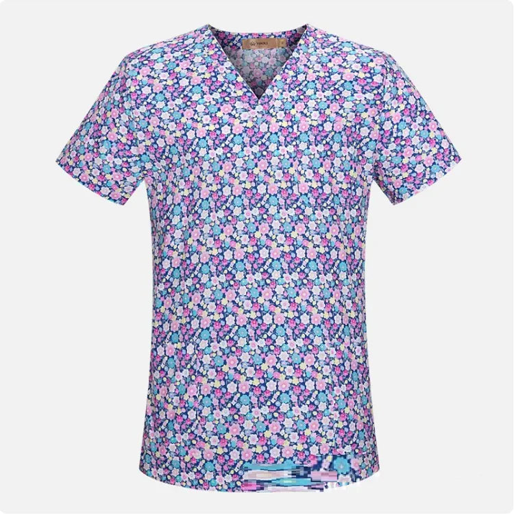 “Uniform Whimsical Scrubs Top”