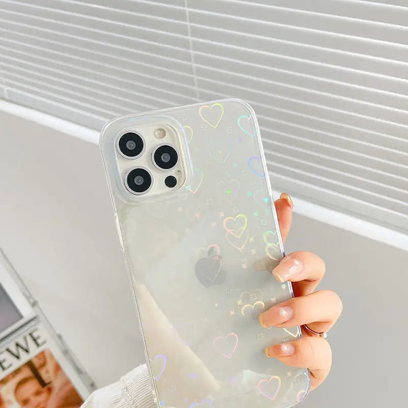 “Gradient Love Heart Phone Case”